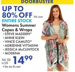 Boscov's Womens Summer Capes & Wraps offer