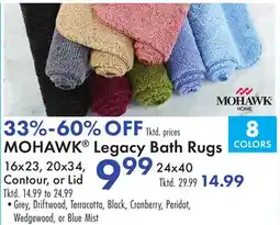 Boscov's MOHAWK Legacy Bath Rugs offer