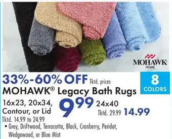 Boscov's MOHAWK Legacy Bath Rugs offer