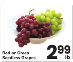 ACME Red or Green Seedless Grapes offer