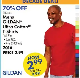 Boscov's Mens GILDAN Ultra Cotton T-Shirts offer