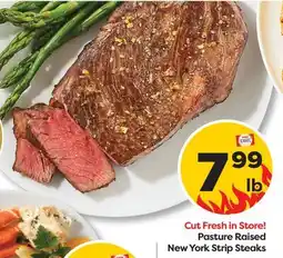 Weis Markets Pasture Raised New York Strip Steaks offer