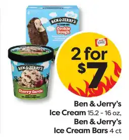 Weis Markets Ben & Jerry's Ice Cream, 15.2 - 16 oz, Ben & Jerry's Ice Cream Bars, 4 ct offer