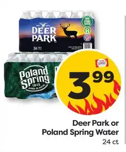 Weis Markets Deer Park or Poland Spring Water offer