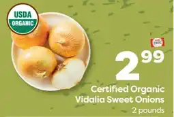 Weis Markets Certified Organic Vidalia Sweet Onions offer