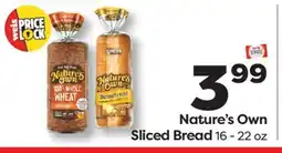 Weis Markets Nature's Own Sliced Bread offer