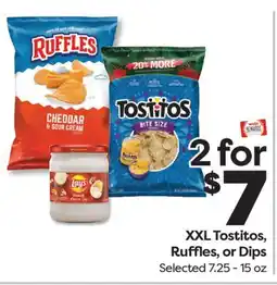 Weis Markets XXL Tostitos, Ruffles, or Dips offer