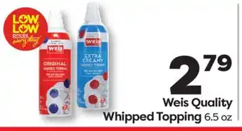 Weis Markets Weis Quality Whipped Topping offer