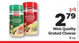 Weis Markets Weis Quality Grated Cheese offer