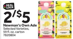 Stop&Shop Newman's Own Ade offer