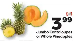 Weis Markets Jumbo Cantaloupes or Whole Pineapples offer