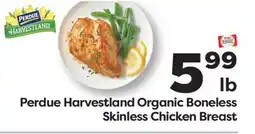 Weis Markets Perdue Harvestland Organic Boneless Skinless Chicken Breast offer