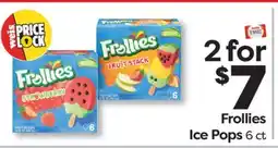 Weis Markets Frollies Ice Pops offer