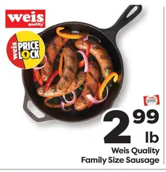 Weis Markets Weis Quality Family Size Sausage offer