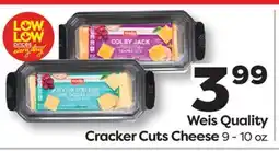 Weis Markets Weis Quality Cracker Cuts Cheese offer