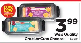 Weis Markets Weis Quality Cracker Cuts Cheese offer