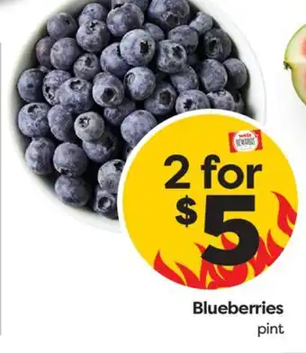 Weis Markets Blueberries offer