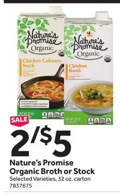 Stop&Shop Nature's Promise Organic Broth or Stock offer