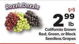 Weis Markets California Grown Red, Green, or Black Seedless Grapes offer