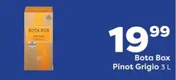 Weis Markets Bota Box Pinot Grigio offer