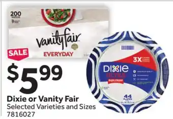 Stop&Shop Dixie or Vanity Fair offer