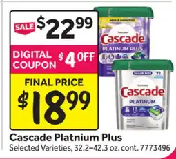 Stop&Shop Cascade Platnium Plus offer