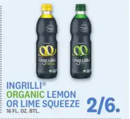Kings Food Markets INGRILLI ORGANIC LEMON OR LIME SQUEEZE offer