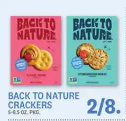 Kings Food Markets BACK TO NATURE CRACKERS offer