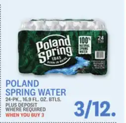 Kings Food Markets POLAND SPRING WATER offer