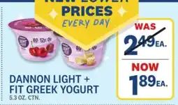 Kings Food Markets DANNON LIGHT + FIT GREEK YOGURT offer