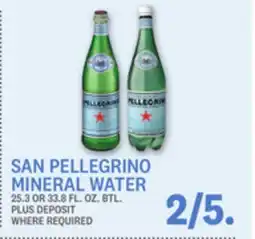 Kings Food Markets SAN PELLEGRINO MINERAL WATER offer