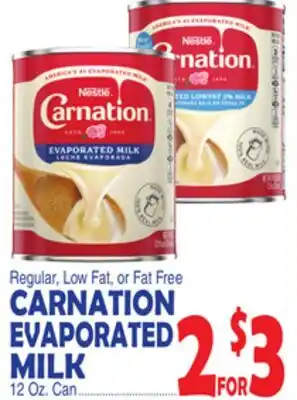 Bravo Supermarkets Nestle CARNATION EVAPORATED MILK offer