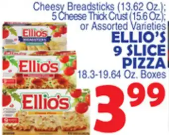 Bravo Supermarkets ELLIO'S 9 SLICE PIZZA offer