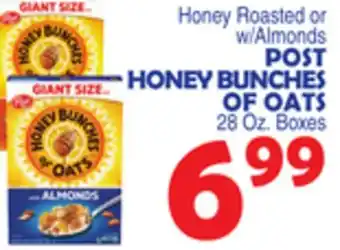 Bravo Supermarkets POST HONEY BUNCHES OF OATS offer