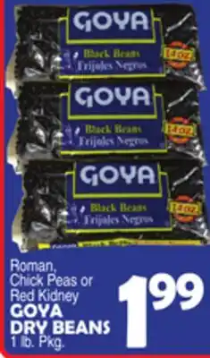 Bravo Supermarkets ROMAN, CHICK PEAS OR RED KIDNEY GOYA DRY BEANS offer