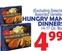 Bravo Supermarkets HUNGRY MAN DINNERS offer