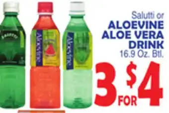 Bravo Supermarkets ALOEVINE ALOE VERA DRINK offer