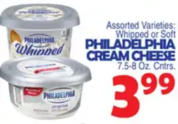 Bravo Supermarkets PHILADELPHIA CREAM CHEESE offer