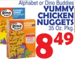Bravo Supermarkets Alphabet or Dino Buddies YUMMY CHICKEN NUGGETS offer