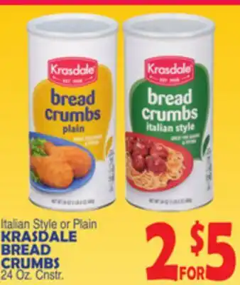 Bravo Supermarkets KRASDALE BREAD CRUMBS offer