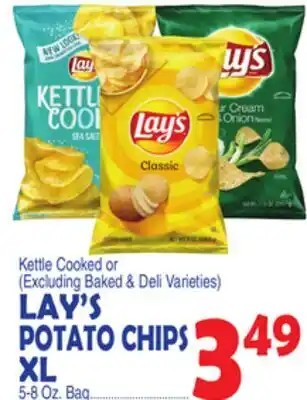 Bravo Supermarkets LAY'S POTATO CHIPS XL offer