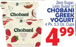 Bravo Supermarkets CHOBANI GREEK YOGURT offer