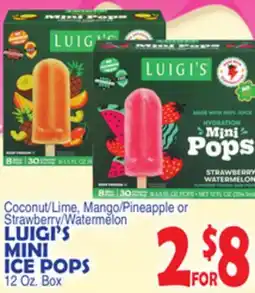 Bravo Supermarkets LUIGI'S MINI ICE POPS offer