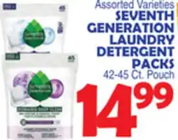 Bravo Supermarkets SEVENTH GENERATION LAUNDRY DETERGENT PACKS offer