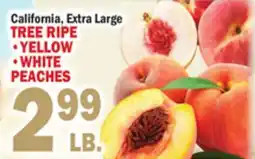 Bravo Supermarkets TREE RIPE • YELLOW • WHITE PEACHES offer