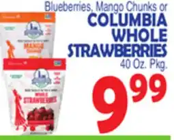 Bravo Supermarkets Blueberries, Mango Chunks or COLUMBIA WHOLE STRAWBERRIES offer