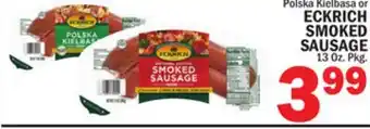 Bravo Supermarkets ECKRICH SMOKED SAUSAGE offer