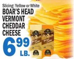 Bravo Supermarkets BOAR'S HEAD VERMONT CHEDDAR CHEESE offer