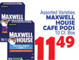 Bravo Supermarkets MAXWELL HOUSE CAFE PODS offer