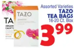 Bravo Supermarkets TAZO TEA BAGS offer